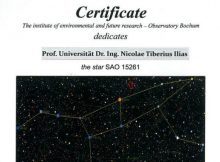 stea pentru ilias1 O stea pentru profesorul universitar Nicolae Iliaș
