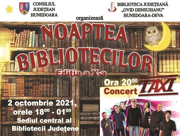 Biblioteca județeană ”Ovid Densușianu” Deva organizează ediția a X-a a evenimentului ”Noaptea Bibliotecilor”