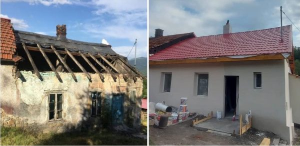 Casă nouă pentru o familie nevoiașă cu 5 copii, construită cu implicare și solidaritate a comunității din Lupeni