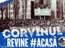 Brandul „FC Corvinul 1921” s-a întors, oficial, acasă, la Hunedoara