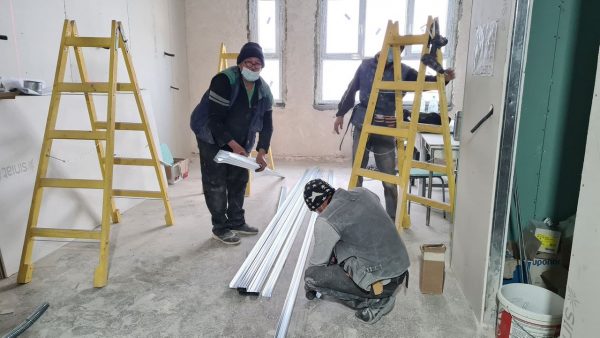 Se lucrează intens pe șantierul modernizării Spitalului Județean de Urgență din Deva