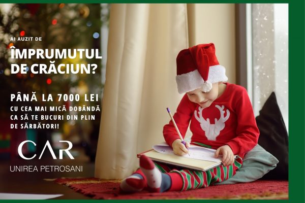 La sfârșit de an bucură-te de tot ceea ce îți dorești! CAR UNIREA Petroșani e alături de tine!