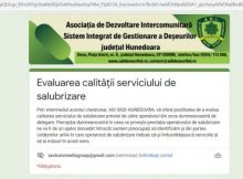 Calitatea serviciilor de salubritate, în evaluarea ADI-SGID Hunedoara
