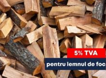 Parlamentul a decis scăderea cotei de TVA pentru lemnul de foc la 5%