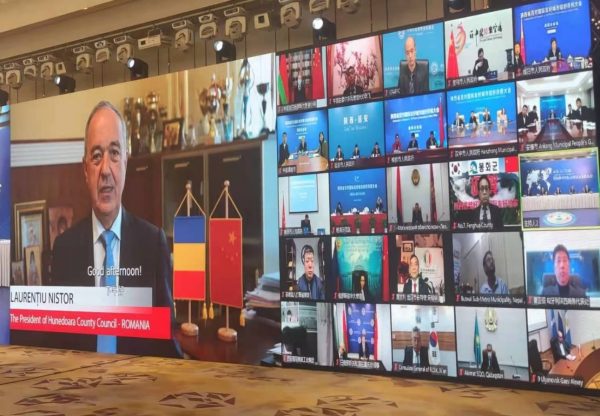 Județul Hunedoara prezent la ceremonia online ”100 de regiuni înfrățite cu Provincia Shaanxi”