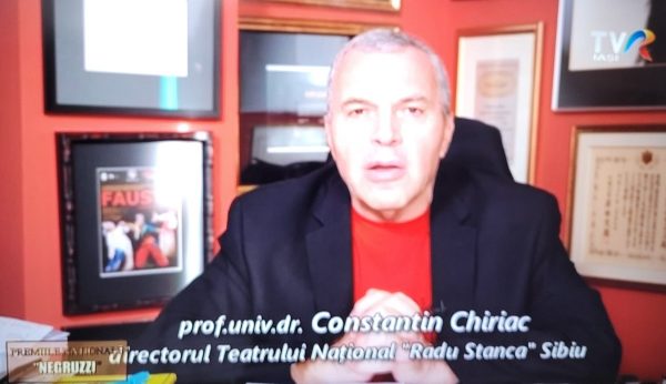 Constantin Chiriac, directorul TNRS Sibiu, laureat al Premiilor Naționale Negruzzi