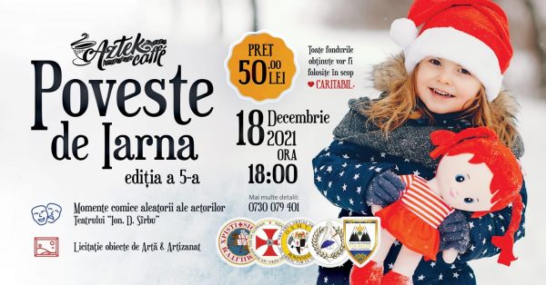 ”Poveste de iarnă” cu scop caritabil la Aztek Caffe Petroșani