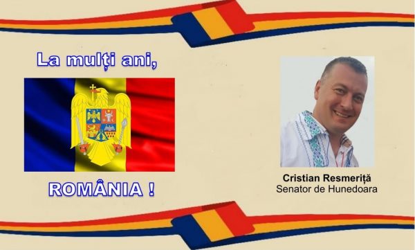 Cristian Resmeriță / Mesaj de Ziua Națională a României