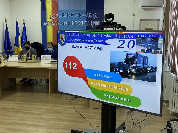 Peste 10.000 de misiuni desfășurate de către jandarmii hunedoreni în anul 2021