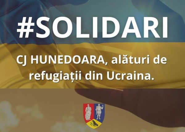 Consiliul Județean Hunedoara, alături de refugiații din Ucraina