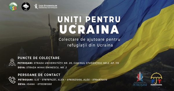 Studenții Universității din Petroșani, ”Uniți pentru Ucraina”