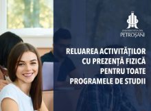 Universitatea din Petroșani reia cursurile fizice pentru toate programele de studiu