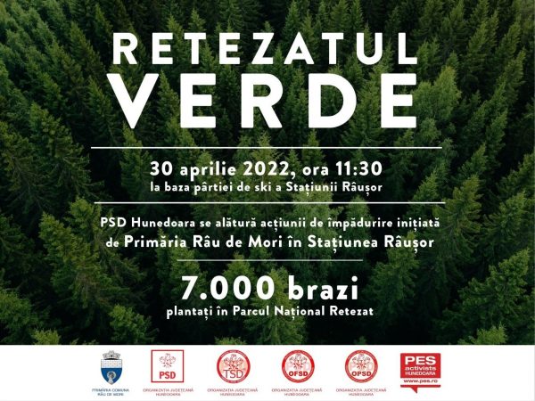 Retezatul verde! Un proiect PSD pentru o Românie verde!