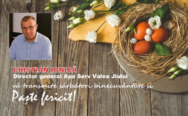 Mesaj Pascal / Cristian Ionică – director general Apa Serv Valea Jiului