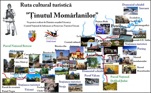 Ruta cultural turistică ”Ținutul Momârlanilor”, un nou produs ”Made in Uricani”