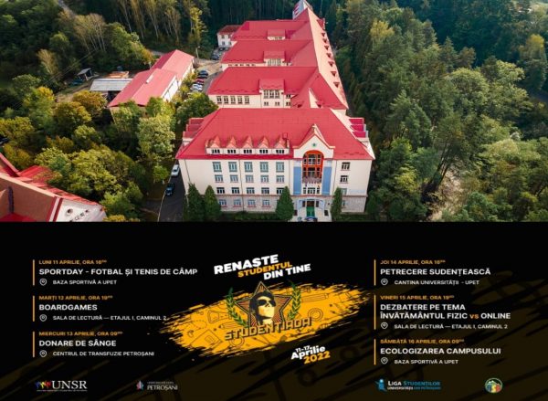”Studențiada” o săptămână de activități pentru și cu studenții Universității din Petroșani