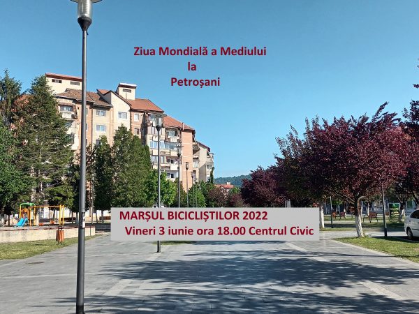 Acțiuni de Ziua Mediului la Petroșani, în organizarea Asociației ”Pro Parâng”