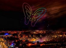 Spectacol cu 200 de drone deasupra Sibiului, în deschiderea și la finalul FITS 2022