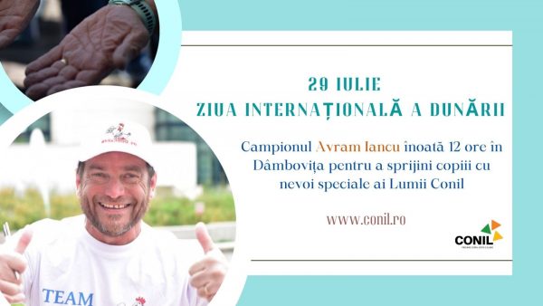 De ”Ziua Dunării”, Avram Iancu înoată la București, pe Dâmbovița, în scop caritabil