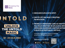 Bilete la Untold și alte premii speciale cu aplicația SPOT de la Shopping City Deva