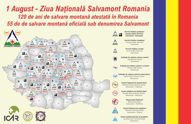 1 August, o zi cu gândul la salvatorii din Salvamont România