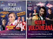 Artiști de top la spectacolele de la Nedeia Vulcăneană
