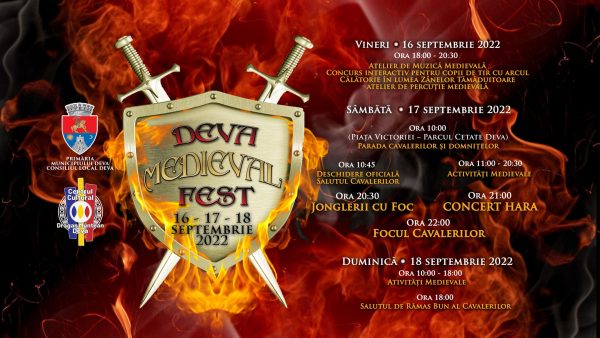Festival medieval la Deva, între 16 și 18 septembrie