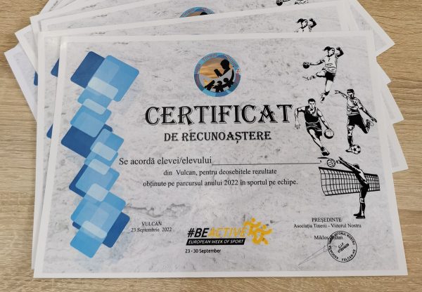Săptămâna europeană a sportului  marcată la Vulcan de Asociația ”Tinerii – Viitorul nostru”