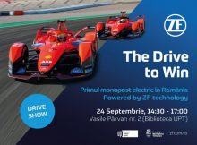 Premieră în România: Monopostul de Formula E al echipei Mahindra Racing, condus de celebrul pilot Nick Heidfeld, prezentat la Timișoara