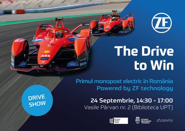 Premieră în România: Monopostul de Formula E al echipei Mahindra Racing, condus de celebrul pilot Nick Heidfeld, prezentat la Timișoara