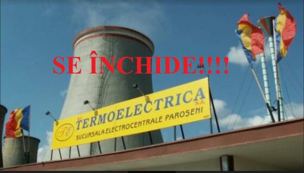 Termocentrala Paroșeni se va închide, după ce amendamentul senatorului Cristian Resmeriță de salvare a acesteia a fost respins la vot în Parlament