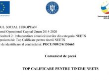 Euro Jobs / Comunicat de presă proiect ”Top calificare pentru tinerii NEETS”