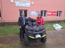 Cadou aniversar pentru Salvamont Lupeni: un ATV șenilat pentru intervenții operative pe timp de iarnă
