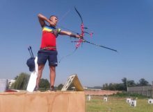 Daniel Călin, arcașul campion în uniformă de pompier