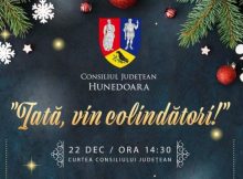 „Iată, vin colindători!” în curtea Consiliului județean Hunedoara