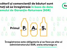 Producătorii și comercianții de băuturi sunt așteptați de astăzi să se înregistreze în baza de date a Sistemului de Garanție-Returnare (SGR)