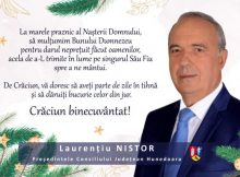 Mesaj de sărbători / Laurențiu Nistor – Președintele Consiliului județean Hunedoara