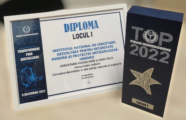 INCD-INSEMEX Petroșani, lider hunedorean în domeniul Cercetare-Dezvoltare și High-Tech