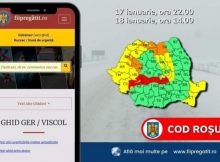 Cod roșu de vreme rea în Valea Jiului și lanțul muntos al Carpaților Meridionali