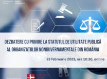 Dezbatere online privind statutul de utilitate publică al organizațiilor nonguvernamentale din România