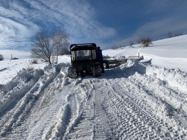 Intervenții susținute pentru deszăpezirea drumurilor județene din Hunedoara