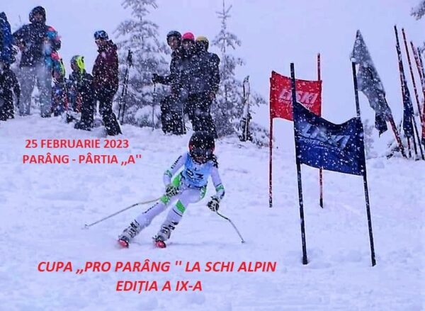 Cupa ”Pro-Parâng” la schi alpin, pe 25 februarie, în stațiunea Parâng-Petroșani