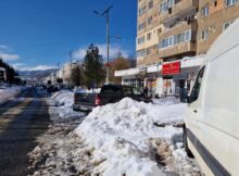 Primăria municipiului Vulcan / Acțiune de deszăpezire a Bulevardului Mihai Viteazu