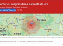 Un nou cutremur s-a produs în România azi la ora 15 și 17 minute