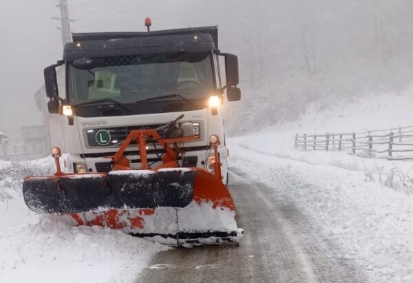 Intervenții pe drumurile județene în cursul nopții trecute