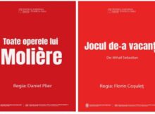 Două premiere pe scena TNRS în luna martie: „Jocul de-a vacanța” și „Toate operele lui Molière”