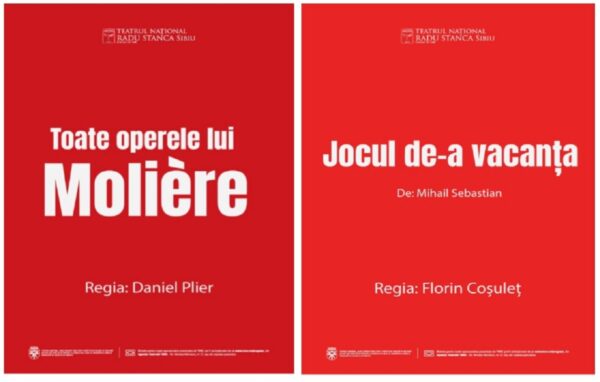 Două premiere pe scena TNRS în luna martie: „Jocul de-a vacanța” și „Toate operele lui Molière”