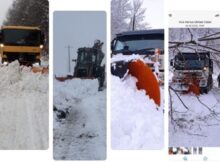 Acțiuni intense ale drumarilor pentru deszăpezirea drumurilor județene