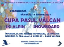 Concurs de schi și snowboard la Pasul Vîlcan