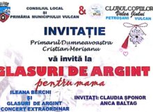 Primăria municipiului Vulcan / Invitație la spectacolul ”Glasuri de argint pentru mama”